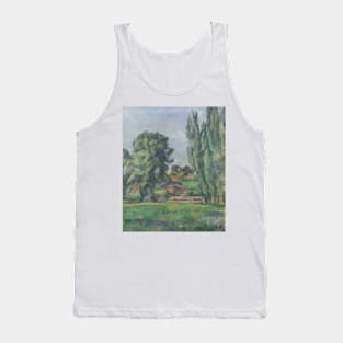 Landscape with Poplars by Paul Cezanne Tank Top